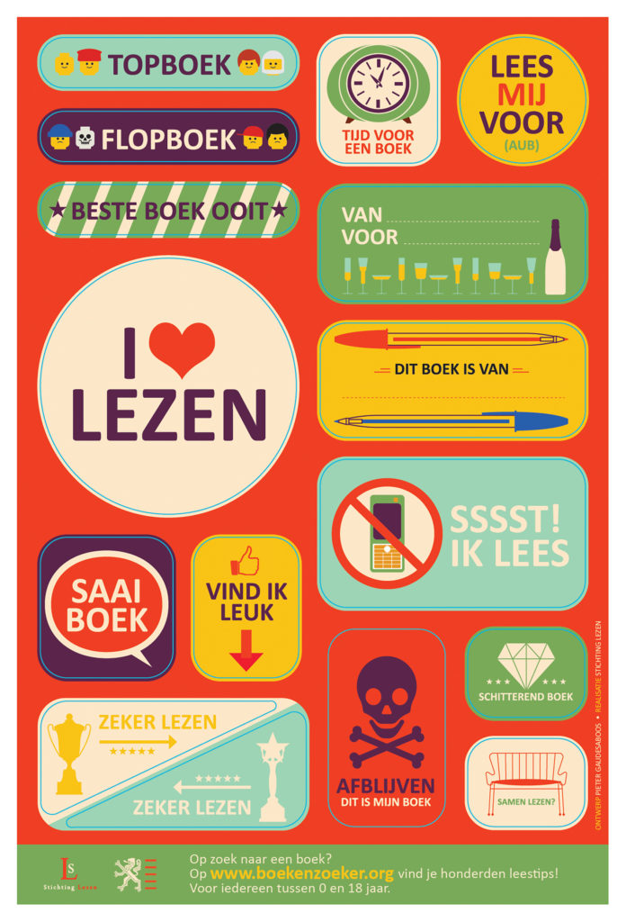 Stickers Stichting Lezen